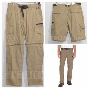Men's Convertible Pants Shorts BC Clothing TAN‎
